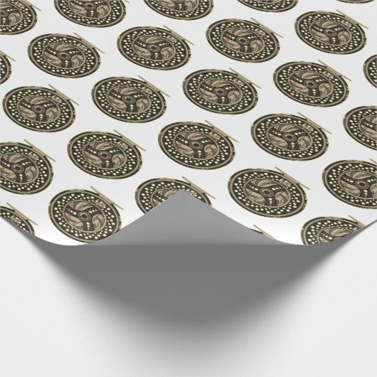 Party der Fischfangflotte Geschenkpapier (Ecke)