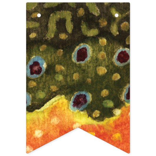 Party der Forellenfischerei Wimpelkette (Erste Fahne)