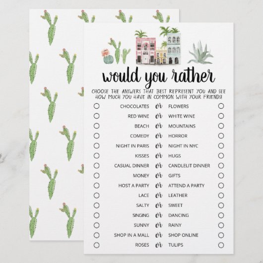 Party der Freunde würden Sie lieber editierbares S (Vorne/Hinten)