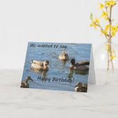 Party der Geburtskarte von Enten Karte (Gelbe Blume)