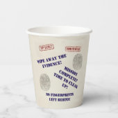 Party der Geheimdienstmission Kids Pappbecher (Rückseite)