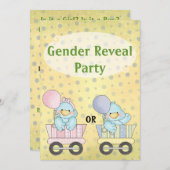 Party der Geschlechteroffenbarung Einladung (Vorne/Hinten)