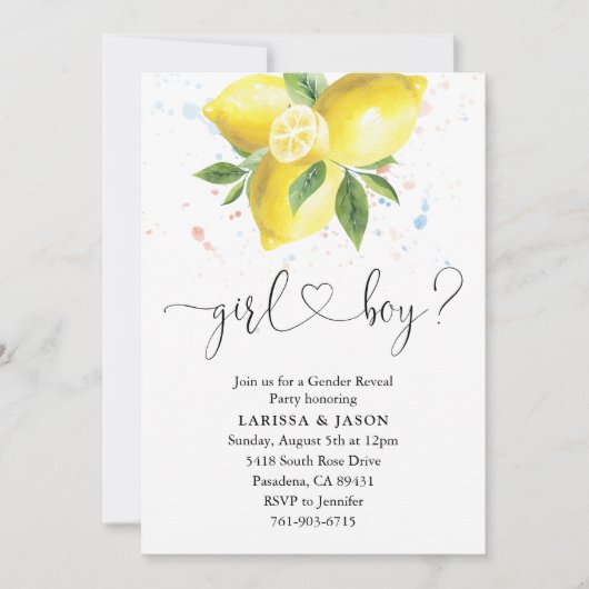 Party der Geschlechtsorgane Einladung (Vorderseite)