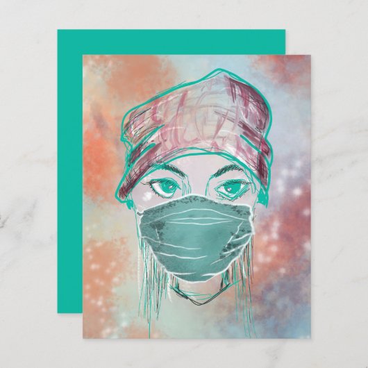 Party der Gesichtsmaske (Vorne/Hinten)