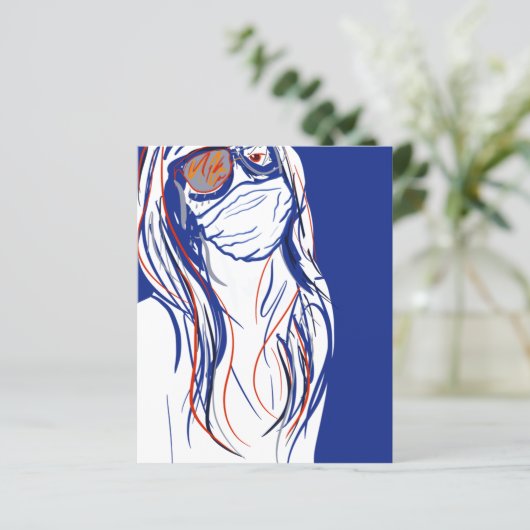 Party der Gesichtsmaske (Stehend Vorderseite)