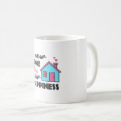 Party der Haushaltsaufwärmung Neue Zuhause Neues G Kaffeetasse (VorderseiteRechts)