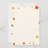 Party der Herbstfestival-Freilichtschule Einladung (Rückseite)