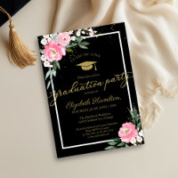 Party der High School Hot Pink Floral Black