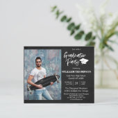 Party der Hochschule Modernes Budget Einladung (Stehend Vorderseite)