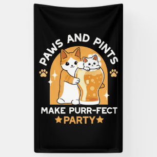 Party der Katze - Pasten und Pints Banner