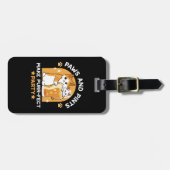 Party der Katze - Pasten und Pints Gepäckanhänger (Vorderseite horizontal)