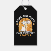 Party der Katze - Pasten und Pints Geschenkanhänger (Vorderseite)