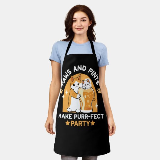 Party der Katze - Pasten und Pints Schürze (Getragen)