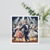 Party der Kostüme, Party des Tanzes im Ballsaal, K Einladung (Stehend Vorderseite)