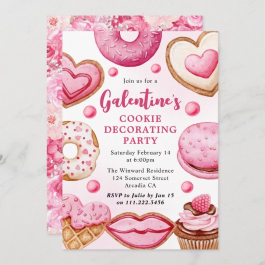 Party der Küchenfarbe Einladung (Vorne/Hinten)