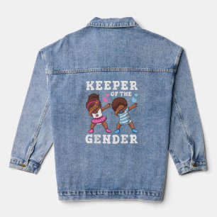 Party der männlichen Geschlechter Wahrung des Gesc Jeansjacke