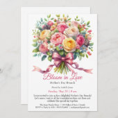 Party der Mutter - Blühen in der Liebe Einladung (Vorne/Hinten)