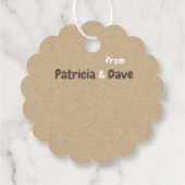 Party der Mutter Rustikales Handwerk CC1107 Geschenkanhänger (Rückseite)