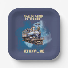 Party der nächsten Bahnstation zum Thema "Ruhestan Pappteller