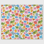 Party der niedlichen Ozeane Geschenkpapier (Flach)