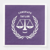 Party der personalisierten Jura School Serviette (Vorderseite)