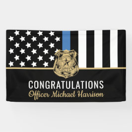 Party der Police Blue Line Flag Academy Graduation Banner