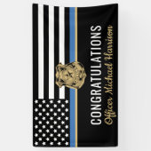 Party der Polizeiakademie Glückwünsche Banner (Vertikal)