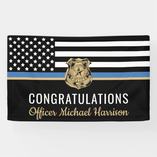 Party der Polizeiakademie Glückwünsche Banner (Horizontal)