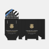 Party der Polizeiakademie Thin Blue Line Geschenkschachtel (Ungefaltet)