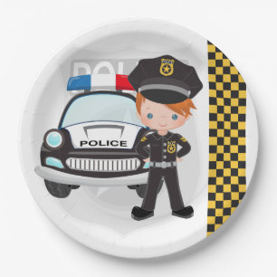 Party der Polizeikinder Pappteller