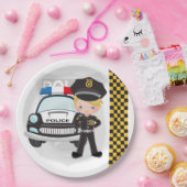 Party der Polizeikinder Pappteller (Party)