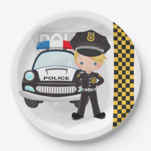 Party der Polizeikinder Pappteller
