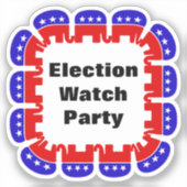 Party der republikanischen Wahlbeobachtungsmission Aufkleber (Vorderseite)