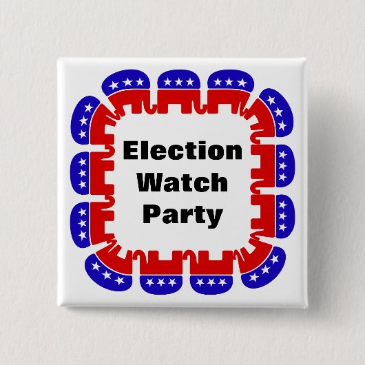 Party der republikanischen Wahlbeobachtungsmission Button (Vorderseite)