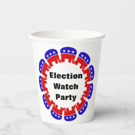 Party der republikanischen Wahlbeobachtungsmission Pappbecher