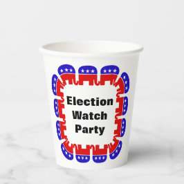 Party der republikanischen Wahlbeobachtungsmission Pappbecher