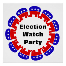 Party der republikanischen Wahlbeobachtungsmission Poster