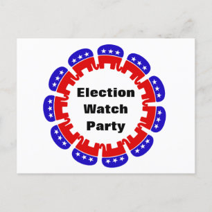 Party der republikanischen Wahlbeobachtungsmission Postkarte