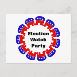 Party der republikanischen Wahlbeobachtungsmission Postkarte