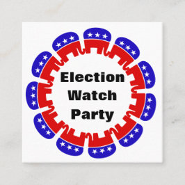 Party der republikanischen Wahlbeobachtungsmission Quadratische Visitenkarte