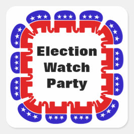 Party der republikanischen Wahlbeobachtungsmission Quadratischer Aufkleber