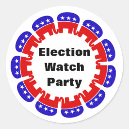 Party der republikanischen Wahlbeobachtungsmission Runder Aufkleber
