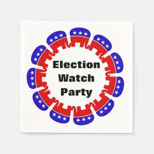 Party der republikanischen Wahlbeobachtungsmission Serviette (Vorderseite)