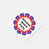 Party der republikanischen Wahlbeobachtungsmission Serviette (Ecke)