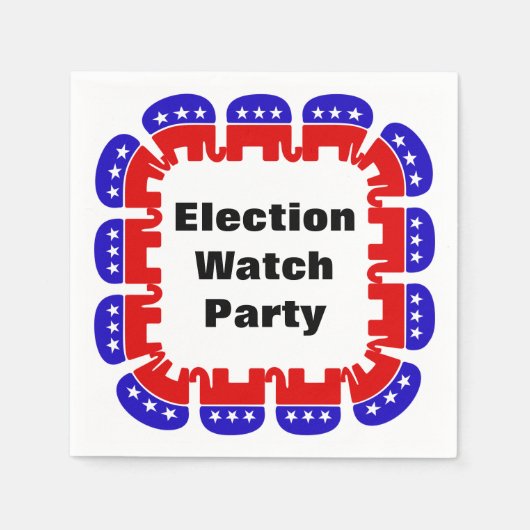 Party der republikanischen Wahlbeobachtungsmission Serviette (Vorderseite)