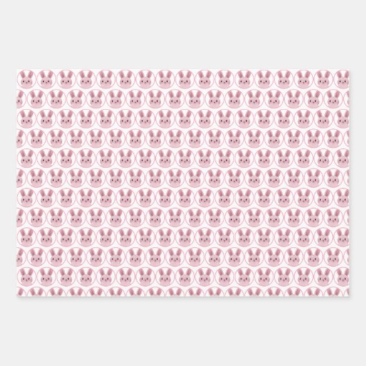 Party der Rosa Bollen Geschenkpapier Set (Vorderseite)