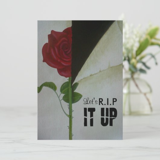 Party der Scheidung Einladung (Stehend Vorderseite)