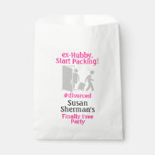 Party der Scheidung Endfrei rosa Dekoration Geschenktütchen (Vorderseite)