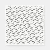 Party der Scheidung Serviette (Vorderseite)