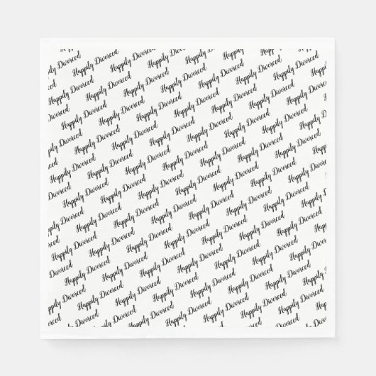 Party der Scheidung Serviette (Vorderseite)